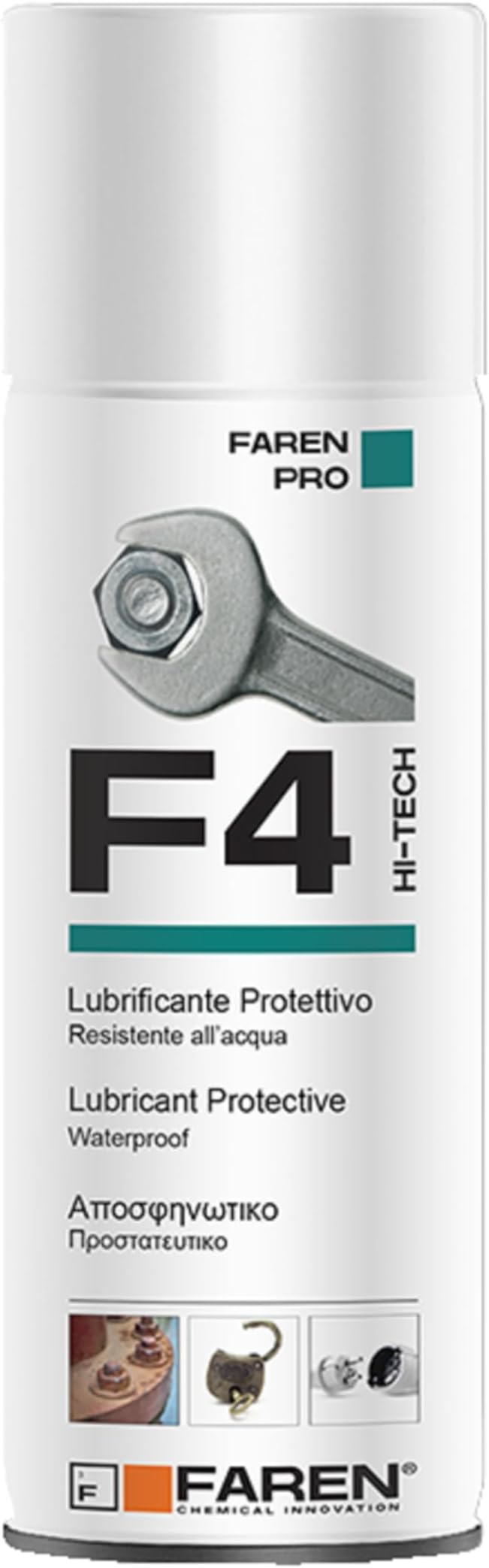 F4 LUBRIFICANTE PROTETTIVO SBLOCCANTE MULTIUSO RESISTENTE ALL’ACQUA