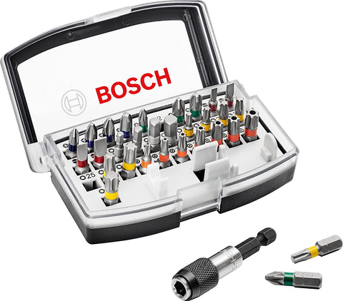 BOSCH Professional Set Da 32 Pezzi, Bit Di Avvitamento Extra Hard, Nero