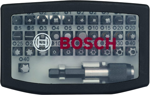 BOSCH Professional Set Da 32 Pezzi, Bit Di Avvitamento Extra Hard, Nero